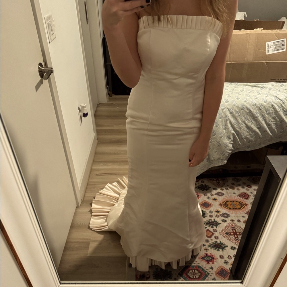 Angelina Bridal Couture Silk Wedding Gown NWT